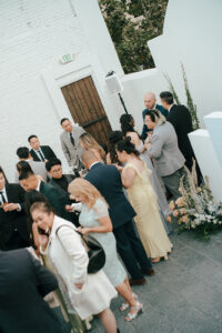 Soft romantic wedding reception at Blaco Urban Venue in California planned by Yiventful Co., a Bay Area wedding planner. | Now booking 2027-2028 Best Bay Area Planner