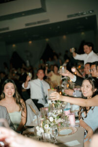 San Francisco wedding planner coordinating outdoor ceremony details Full service wedding planning and design for a Bay Area winery wedding Wedding planner styling reception tables at a California vineyard venue Yiventful Co. weddings and Events | Blanco Urban Venue| Booking 2027-2028